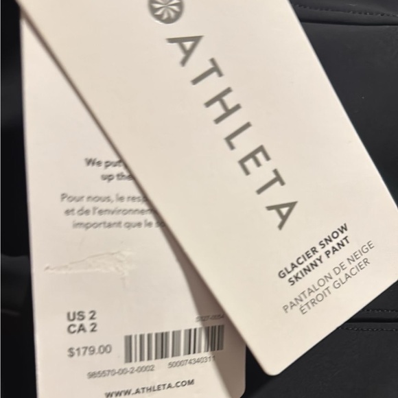 ATHLETA Glacier Snow Skinny Pant II // Black #985570 - Picture 11 of 16